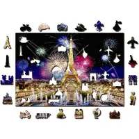 Wooden City : Holzpuzzle, "Nacht in Paris", 505 Teile