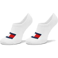 Tommy Hilfiger Füßlinge "TH UNI TJ FOOTIE 2P FLAG" 2 Paar, Mit großem Flag-Label vorn