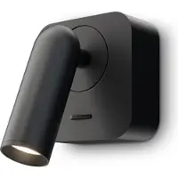 Maytoni LED Wandleuchte Mirax in Schwarz 3W 200lm eckig
