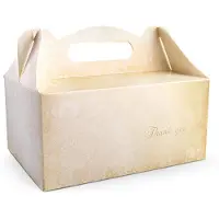Party Deco Decorative wedding cake boxes (1 pkt / 10 pc.)