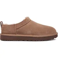 Ugg - Gepolsterte Hausschuhe für außen - W Classic Micro Rocky Oak für Damen aus Leder - Größe 10 US - Braun