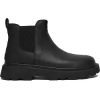 Ugg für Herren. 1172990 Lug Chelsea-Stiefeletten aus schwarzem Leder (40), Wohnung, Keine, Lässig