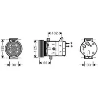 Diederichs Kompressor, Klimaanlage Climate DCK1484