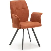 CALICOSY 2er-Set Sessel MERY in Orange - (W) 62 x (H) 47 x (L) 60 cm | Gr.: onesize