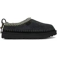 Ugg Tasman Biarritz Damen Hausschuhe aus Wildleder mit Wollfutter Schwarz 37 EU