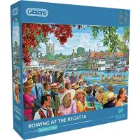 Gibsons Puzzle Rowing at the Regatta 1000 Teile für Erwachsene