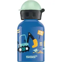 SIGG Kindertrinkflasche KBT "Glow Build IT" Ø 6.6 cm 0.3 ml blau / Motiv