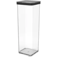 Rotho Vorratsdose mit Deckel Loft 2 L - Aufbewahrungsbox mit Silikondichtungsring - Frischhaltedose 10,0 x 10,0 x 28,5 cm - Vorratsbehälter Dose