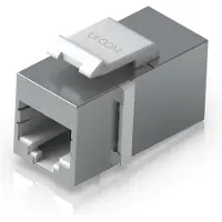 Ubiquiti UACC-Keystone-Coupler-C6A, Flach, Edelstahl, RJ-45, RJ-45, Weiblich, Weiblich