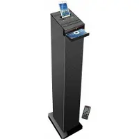 Inovalley HP32CD Bluetooth Hi-Fi Tower mit CD-Player, USB 2.0, microSD & FM-Radio – Schwarz, 4x15W Stereo, LED-Display, Fernbedienung