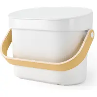 Umbra Bellwood Biomülleimer, 6 l, Weiß, Holz, Bisphenol A (BPA), 270 mm, 170 mm