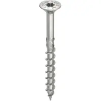Heco TOPIX-plus Holzschraube Senkkopf mit Frstaschen TX Teilgewinde 5x35 mm Edelstahl A2 200 Stck