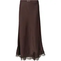 Object Damen Röcke Objnaline Mw Long Lace Skirt - Bruin - Größe 34