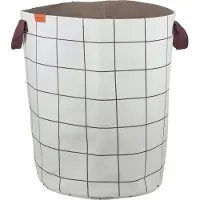 Mette Ditmer - Mesh Wäschekorb, H 50 cm, brown / off-white