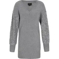 Dreimaster Women Dress in grey melange | Gr.: xl-xxl