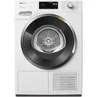 Miele TWH780WP EcoSpeed&9kg, Freistehend, Frontlader, Wärmepumpe, Weiß, Drehregler, Lotosweiß