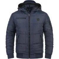 Blend BHBoris Herren Jacke Winterjacke Steppjacke gefüttert mit Kapuze Reißverschlusstaschen Rippbündchen Regular fit