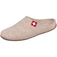 Living Kitzbühel Filz - Schweizer Kreuz Pantoffeln Integriertes Fußbett, Sohle aus rutschhemmendem, abriebfestem Naturkautschuk, Bequem und flexibel