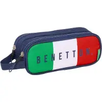 Safta Double Benetton Flag Mäppchen Blau Mann Blau One Size