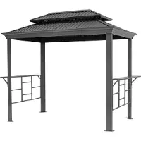 TOOLPORT 2,75x1,8 m Grillpavillon mit Stahldach - (300218)