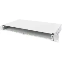 Digitus Glasfaser Spleißbox mit Schnellverschluss, ausziehbar, Drinnen, Stahl, 428 mm, 240 mm, 44 mm, 2,1 kg