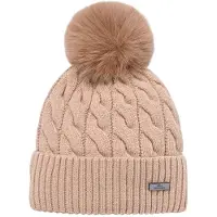 Hv Polo Beanie Mütze HVPClaire mit Bommel Champagne, Größe: Einheitsgröße