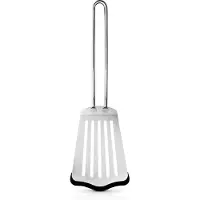 Eva Trio - Pfannenwender lang mit Silikon - Brushed steel - 28 cm