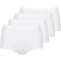 Sloggi Maxislip "Basic+" 4er Pack, weiche Nähte, Baumwollmischung