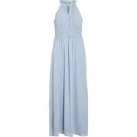 Vila Milina Halter ärmelloses Langes Kleid