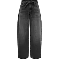 ONLY ONLGIANNA MW STRAIGHT DNM DOT980 NOOS Damen Jeans Schwarz : Größe - W29 L32 Größe: W29 L32