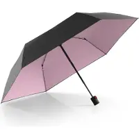 Knirps U.200 Ultra Light Duomatic Regenschirm UV Protection black with rosé coating