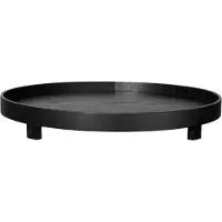 Asa selection Tablett Wood Black With Feet Black 40 cm