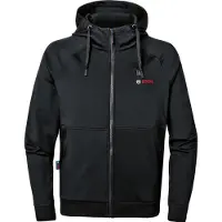 Bosch beheizbare Sweatjacke / Heizjacke GHH 12+18V XA (Full Version) incl. Akku, Gr. L schwarz