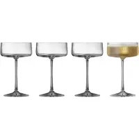 Lyngby Glas Sektgläser Glas Krystal Zero Clear 260 ml (4er-Set)
