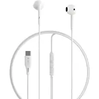 Devia Partel, Klinke 3.5mm In-Ears klassisch mit Mikro Taste komfortabel, Weiß