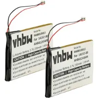 VHBW 2x Akku kompatibel mit Jabra Pro 9450, 9400, 9465, 9400SH, 9460, 9450SH, 9470 Wireless Headset Kopfhörer (230 mAh, 3,7 V, Li-Polymer)