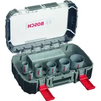 Bosch Power Change 22/29/35/44/51/65 Q-lock Hss-g Metal Hole Saw Adapter And Centering Drill Golden