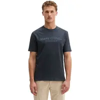 Marc O'Polo T-Shirt Logo Dunkelblau