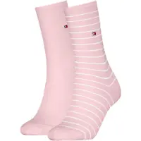 Tommy Hilfiger Socken "TH WOMEN SOCK 2P SMALL STRIPE" 2 Paar, 2 Stk. tlg. mit schmalem Rippenbündchen, meliert, gestreift