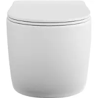 Vente-unique Wand-WC aus Keramik ohne Flansch - Weiß matt - JAVOINE