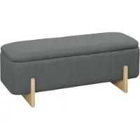 HOMCOM Sitzbank-111L x 44B x 44,5H cm-Dunkelgrau | Gr.: onesize