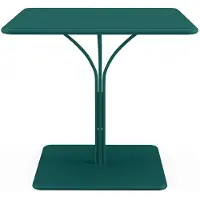 Vente-unique Gartentisch - L. 80 cm - Metall - Blau - MIRMANDE von MYLIA