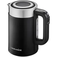 Lagrange 509041, 1,7 l, 2000 W, Schwarz, Kunststoff, Edelstahl, Regelbare Temperatur, Wasserstandsanzeige
