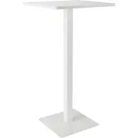CLP Stehtisch eckig 60 cm Sharon, Bartisch quadratisch mit stabilem Metallgestell aus Stahl pulverbeschichtet