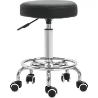 Vinsetto Salonstuhl-Ø42 x 50-64H cm-Schwarz | Gr.: onesize