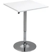 HOMCOM BARTISCH Höhenverstellbar Stehtisch mit Drehbar Tischplatte für Wohnzimmer