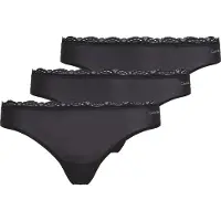 Calvin Klein Underwear String "THONG 3PK" Packung, 3er-Pack, 3 Stk. mit Spitze am Bund
