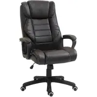 Vinsetto Bürostuhl mit Massagefunktion-74L x 64B x 112-120H cm-Braun | Gr.: onesize