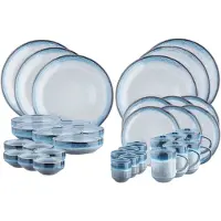 ESALAD Björn SR-COGM, 6 Person(en), Steingut, Blau, Rund, 27 cm, 11 cm