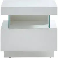 Vente-unique Nachttisch Fabio Weiß 57 cm